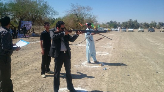 گزارش تصویری/مسابقات تیر اندازی تراپ در ایرانشهر
