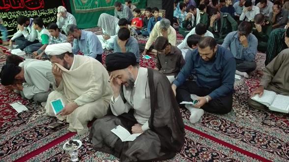 گزارش تصویری/ مراسم دعای عرفه در فاطمیه ایرانشهر