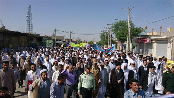 گزارش تصویری/راهپیمایی روز قدس در ایرانشهر