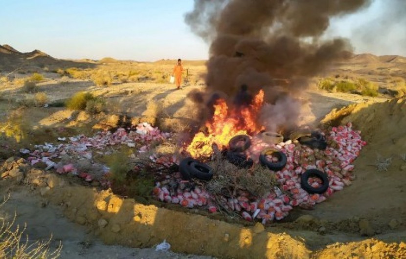 کشف و معدوم سازی بیش از 7تن گوشت مرغ فاسد در ایرانشهر