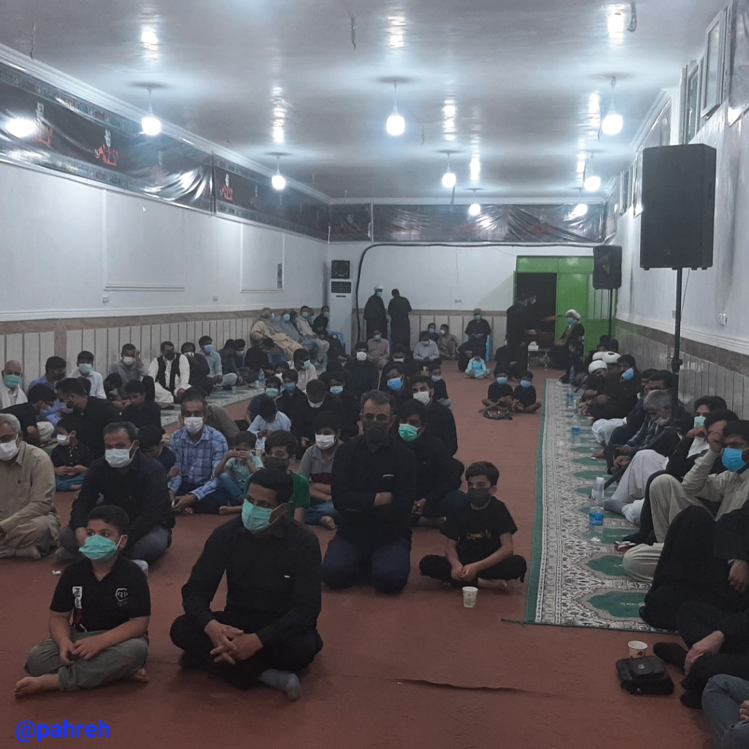برگزاری مراسم عزاداری دهه دوم محرم در دفتر امام جمعه ایرانشهر