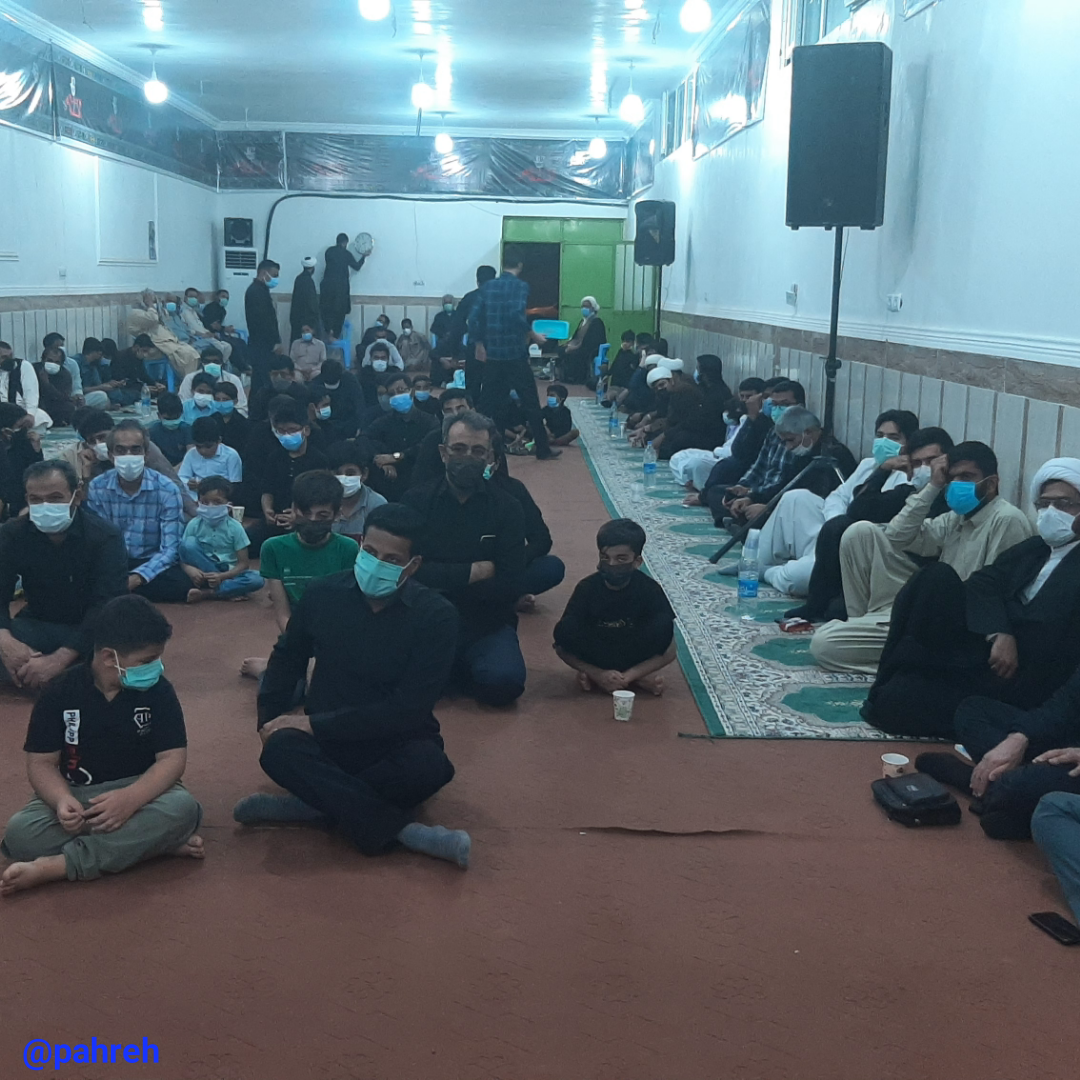 برگزاری مراسم عزاداری دهه دوم محرم در دفتر امام جمعه ایرانشهر