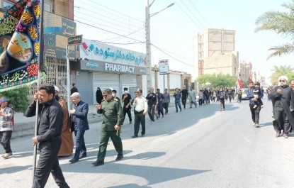 گزارش تصویری /راهپیمایی جاماندگان اربعین حسینی شهرستان ایرانشهر  